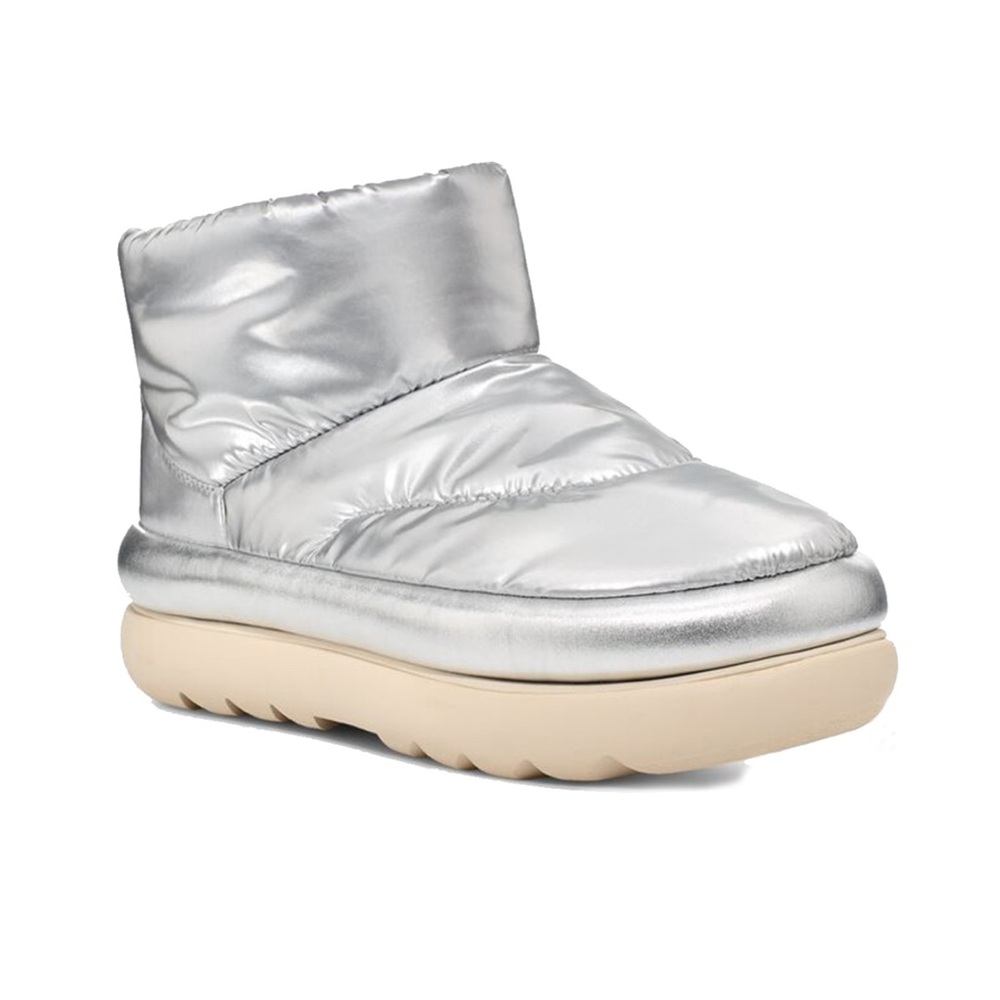 UGG Classic Maxi Mini Women's Ankle Boots Platform Silver